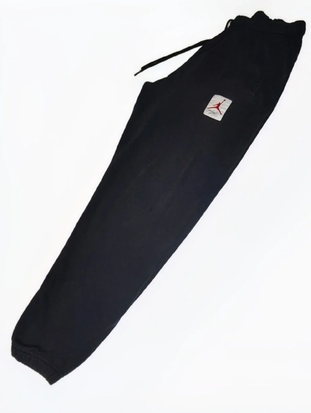Jordan Black Sweatpants with White AIR JORDAN Side Logo